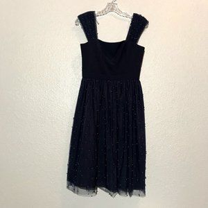 Gal Meets Glam Delores Blue Beaded Dress